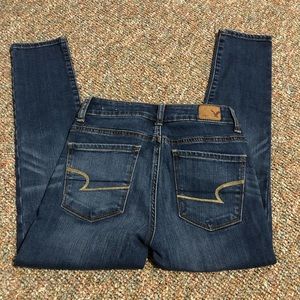 High rise jegging crop jeans